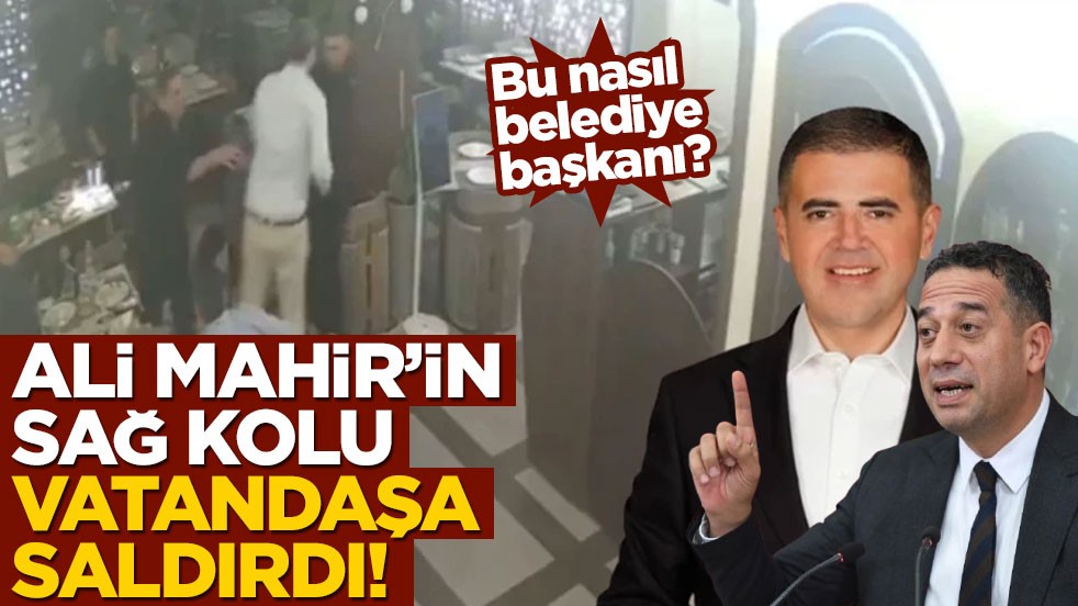 CHP'li Ali Mahir'in sağ kolu... Mezitli Belediye Başkanı Tuncer, vatandaşa saldırdı!