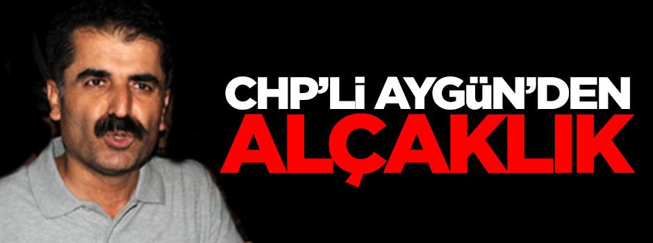 CHP'li Aygün'den alçaklık
