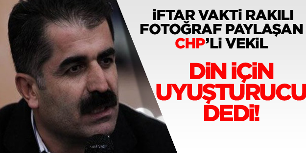 CHP'nin ayyaş vekili Aygün şimdi de 'din'e sövdü