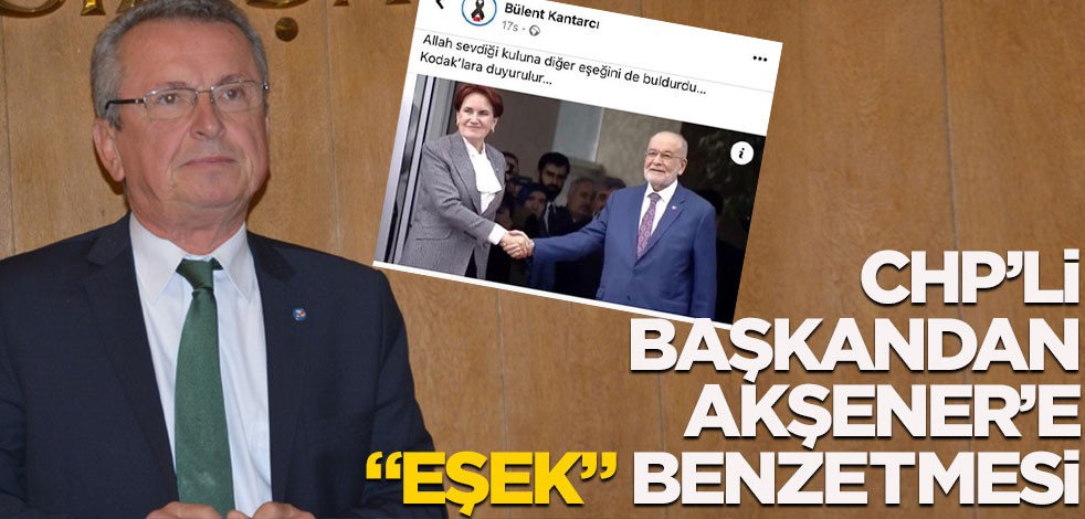 CHP'li başkandan Akşener'e "eşek" benzetmesi