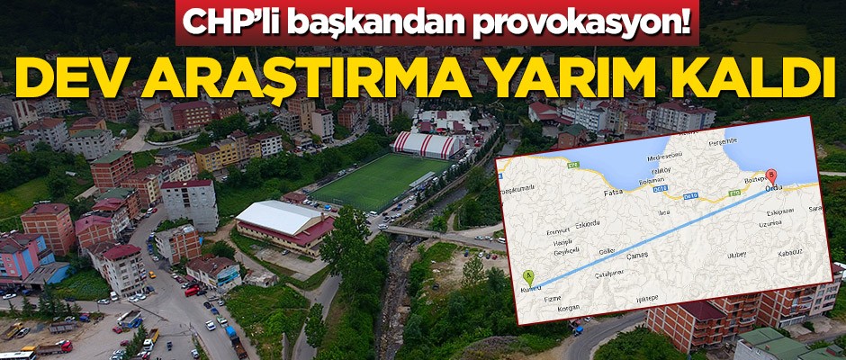 CHP'li başkandan provokasyon! Jeolojik incelemeler yarım kaldı