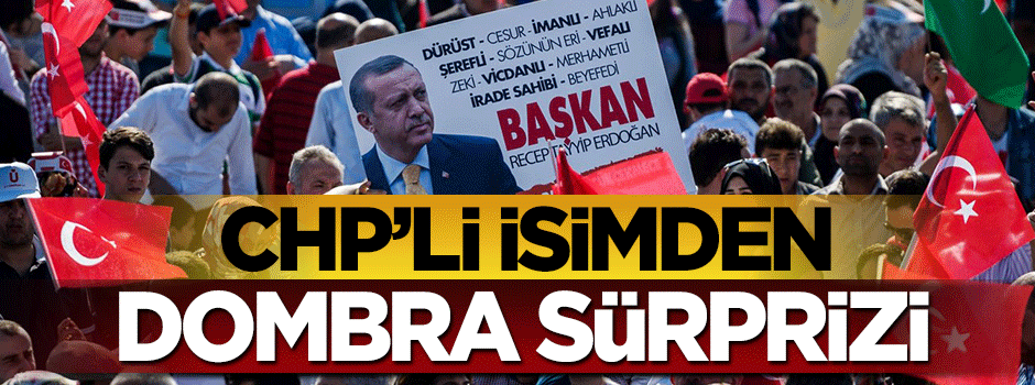 CHP'li belediye Başkanından 'Dombra' sürprizi