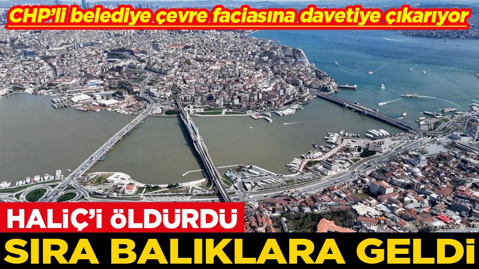 CHP’li belediye çevre faciasına davetiye çıkarıyor Haliç'i öldürdü sıra balıklara geldi