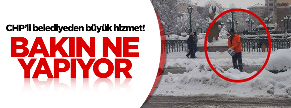 CHP’li belediye yolları bakın nasıl tuzluyor