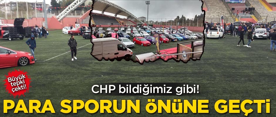 CHP'li belediyede para sporun önüne geçti