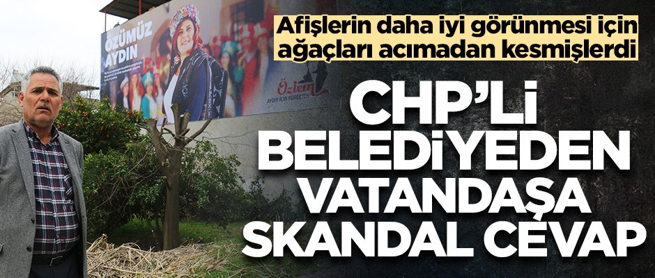 CHP’li belediyeden vatandaşa skandal cevap: Git şikayet et!