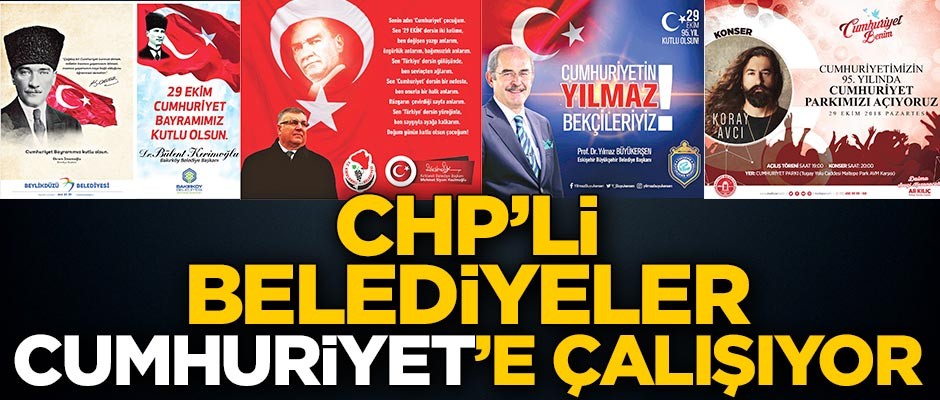 CHP’li belediyeler Cumhuriyet’i şişirdi