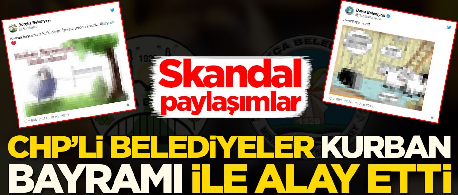 CHP'li belediyeler Kurban Bayramı ile alay etti!