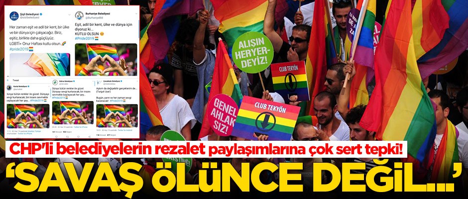 CHP'li belediyelerin rezalet paylaşımlarına tepki yağıyor!