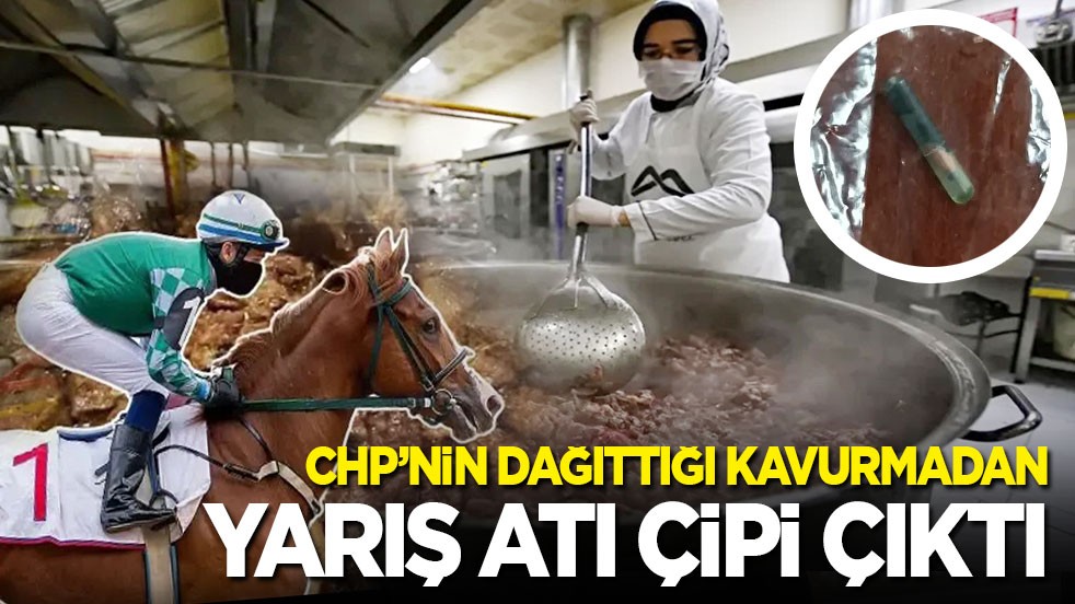 CHP’li Belediyenin dağıttığı kavurmadan yarış atı çipi çıktı: Kesip vatandaşa yedirmişler