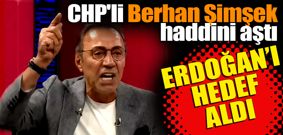 CHP'li Berhan Şimşek haddini aştı! Başkan Erdoğan'ı hedef aldı