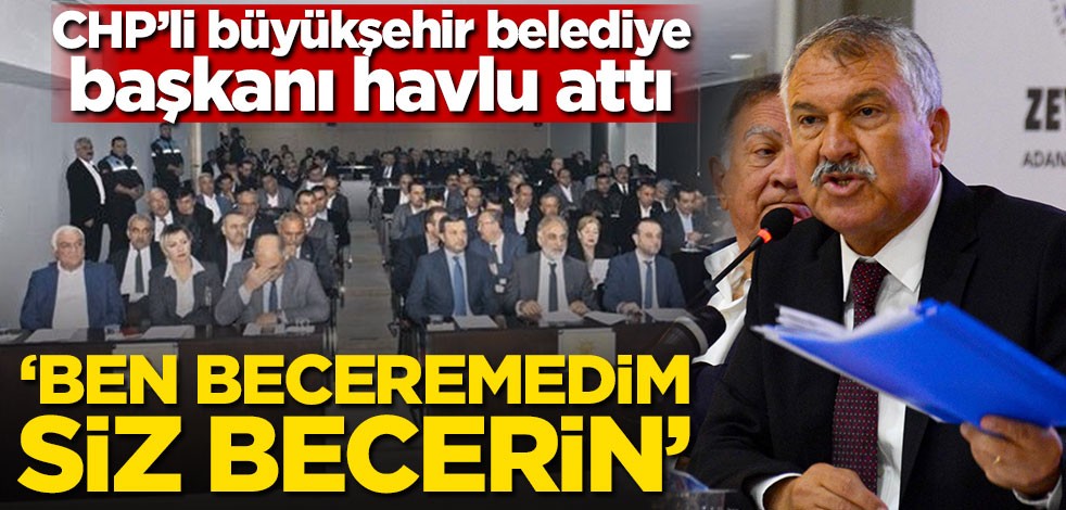 CHP'li Büyükşehir Belediye Başkanı havlu attı! 'Ben beceremedim siz becerin'