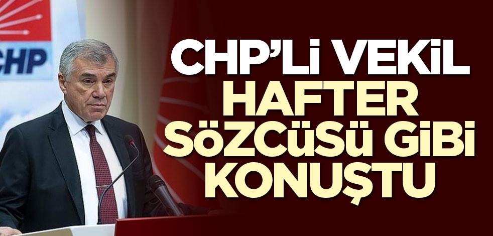 CHP'li Çeviköz Hafter sözcüsü gibi konuştu