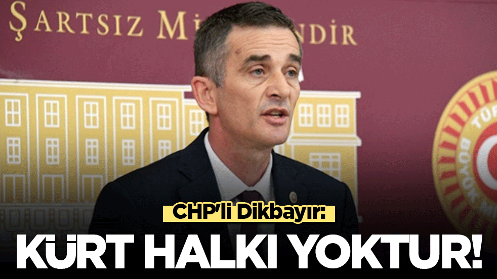 CHP'li Dikbayır: Türkiye'de Kürt halkı diye bir halk yoktur