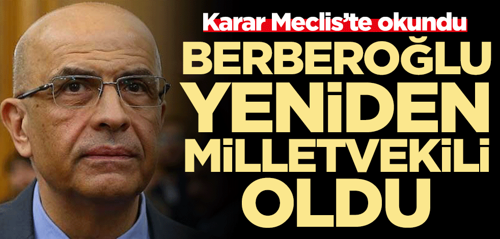 CHP'li Enis Berberoğlu yeniden milletvekili