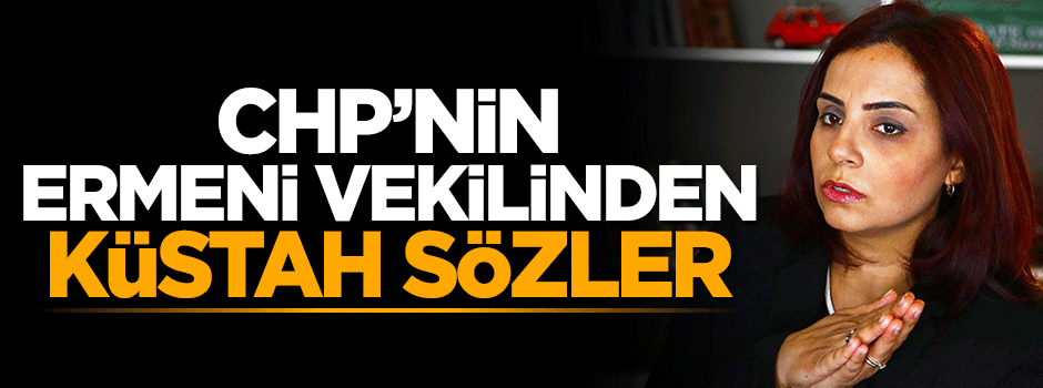 CHP'li Ermeni vekilden küstah sözler
