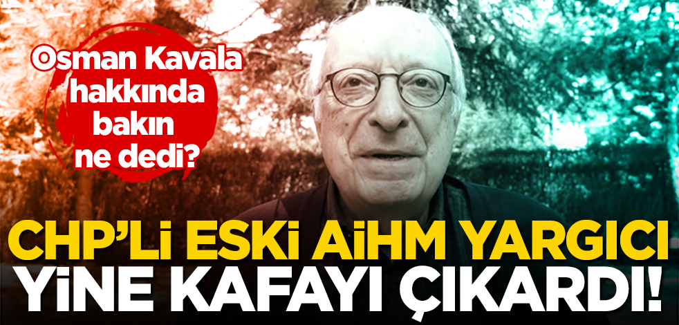 CHP’li eski AİHM yargıcı Rıza Türmen yine kafayı çıkardı! Osman Kavala hakkında bakın ne dedi?