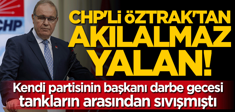CHP'li Faik Öztrak milletin aklıyla böyle alay etti