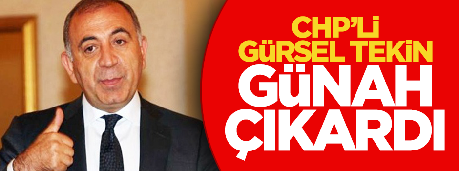 CHP'li Gürsel Tekin günah çıkardı