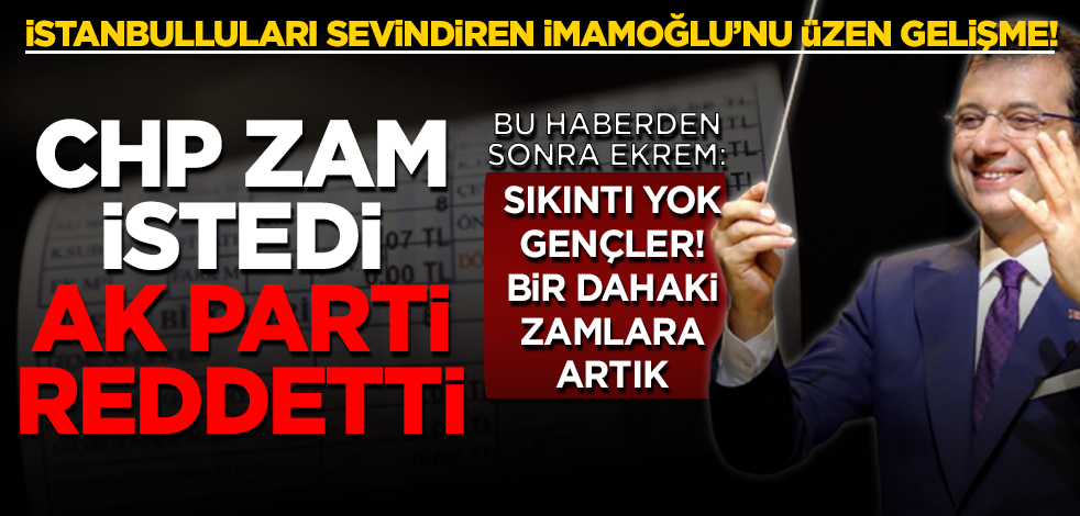 CHP'li İBB'nin suya zam teklifi AK Parti oylarıyla reddedildi
