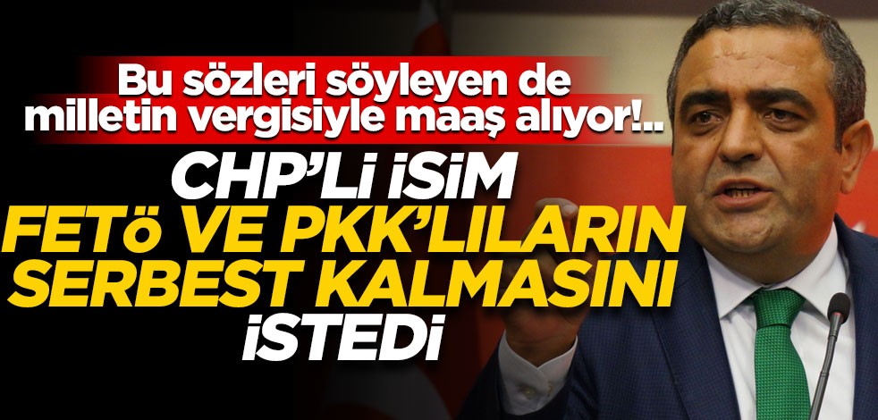 CHP'li isim FETÖ ve PKK'lıların tahliyesini istedi! Skandal sözler