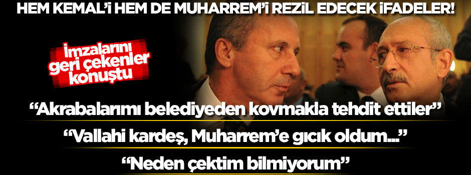 İmzalarını geri çeken CHP'liler konuştu! Bomba ifadeler