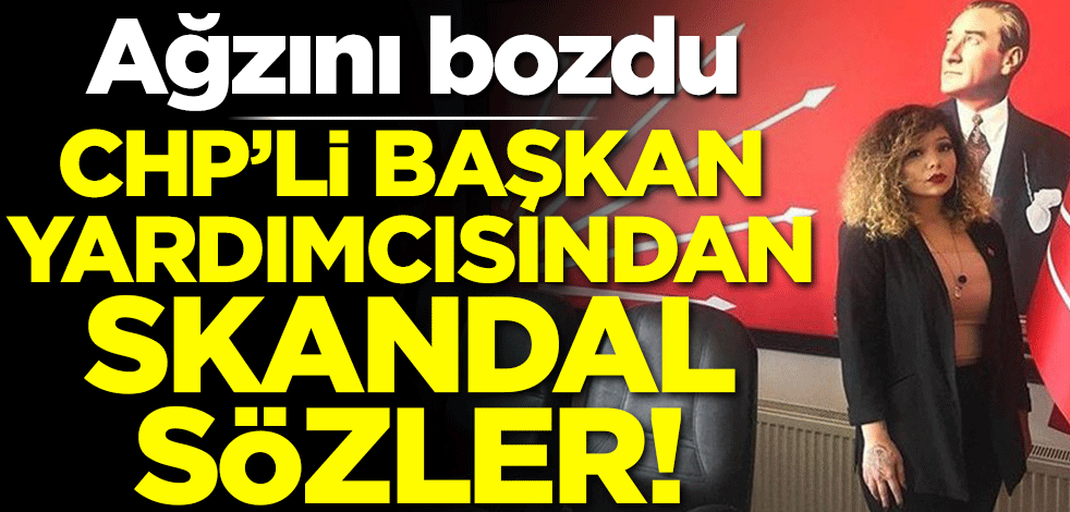 CHP'li kadın başkan yardımcısından skandal sözler!
