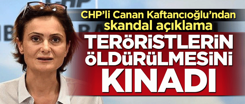 CHP'li Kaftancıoğlu'ndan skandal açıklama! Teröristlerin öldürülmesini kınadı