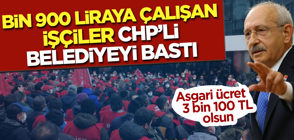 CHP'li Kartal Belediyesi'nde bin 900 liraya çalıştırılan işçiler hakkını arıyor!