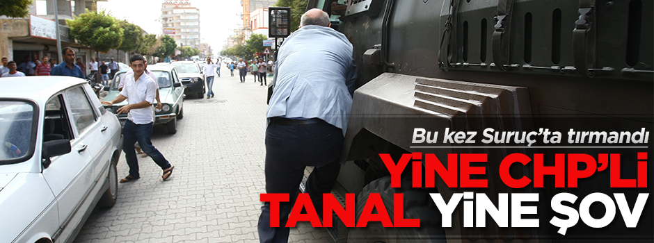 CHP'li Mahmut Tanal Suruç'ta polis aracını kovaladı