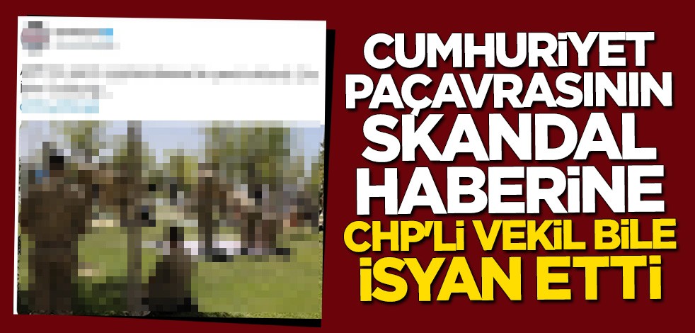 CHP'li Mehmet Bekaroğlu Cumhuriyet paçavrasını yerden yere vurdu