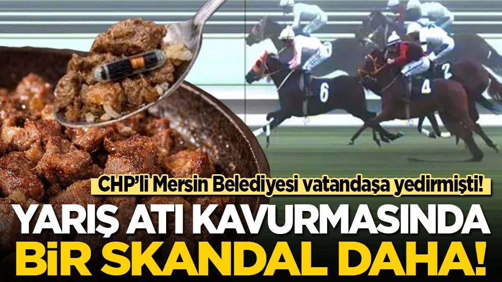 CHP’li Mersin Belediyesi vatandaşa yedirmişti! Yarış atı kavurmasında skandal detay…