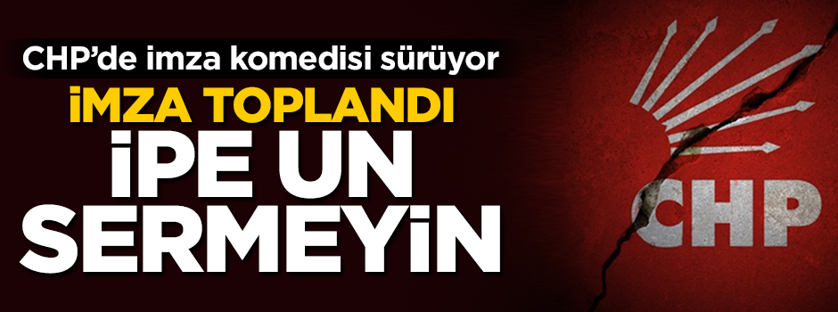 CHP'li muhaliflerden jet imza yanıtı: İpe un sermeyin