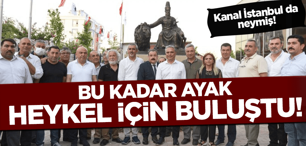 CHP'li Muratpaşa Belediyesi 'Hacı Bektaş Veli'nin heykelini dikti!