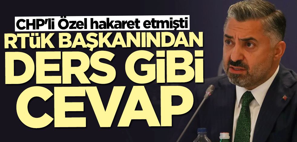 CHP'li Özgür Özel hakaret etmişti... Ebubekir Şahin'den ders gibi cevap!