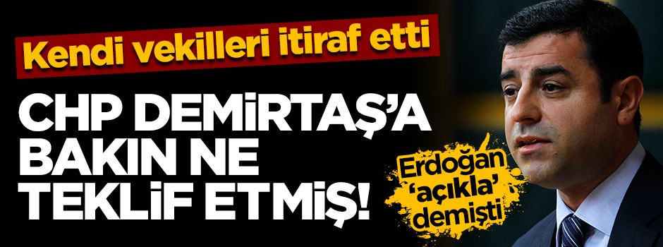 CHP'li Özgür Özel'den Demirtaş itirafı!