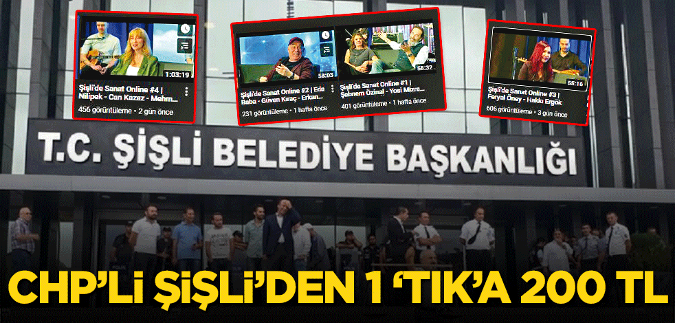 CHP’li Şişli’den 1 ‘tık’a 200 TL