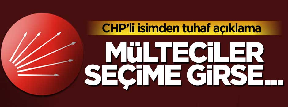 CHP'li vekil Yılmaz Öztürk'ten tuhaf açıklama: Mülteciler seçime girse...