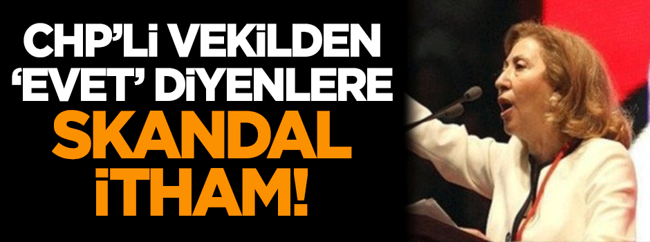 CHP'li vekilden 'evet' diyenlere skandal itham!