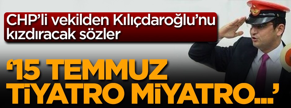 Özgür Özel, 15 Temmuz'un tiyatro olmadığını söyledi