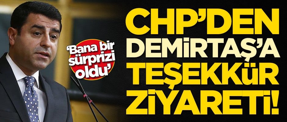CHP'li vekilden Selahattin Demirtaş'a teşekkür ziyareti!