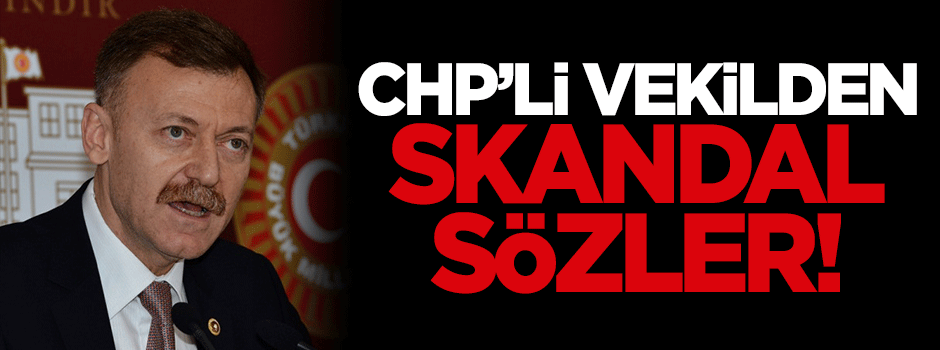 CHP'li vekilden skandal sözler!