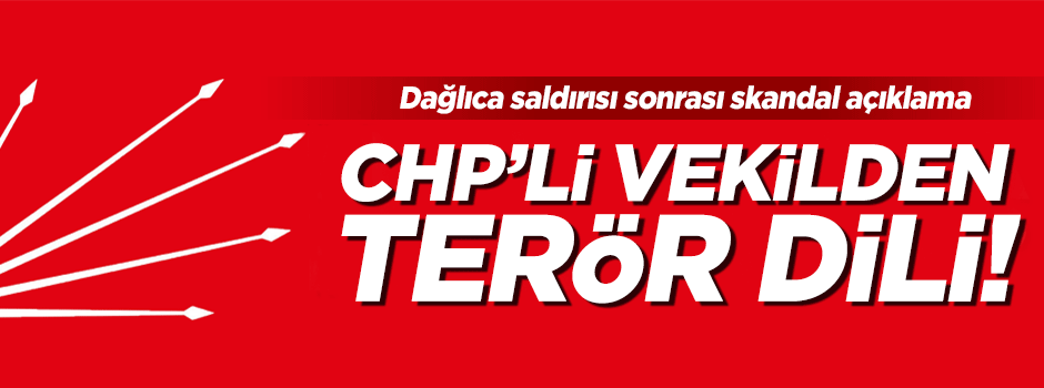 CHP'li vekilden terör dili!