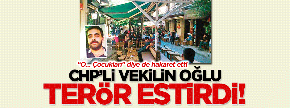 CHP’li vekilin oğlu İstiklal Caddesi’nde terör estirdi