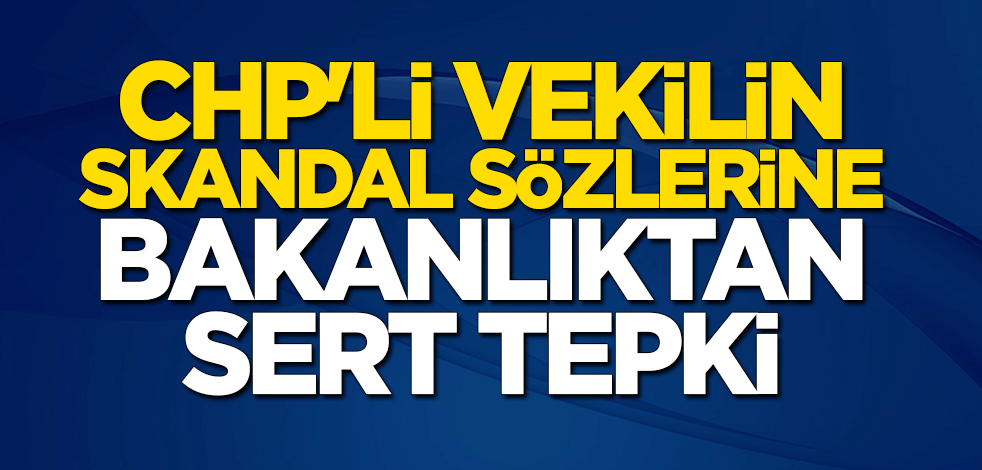 CHP'li vekilin skandal sözlerine MSB'den sert tepki