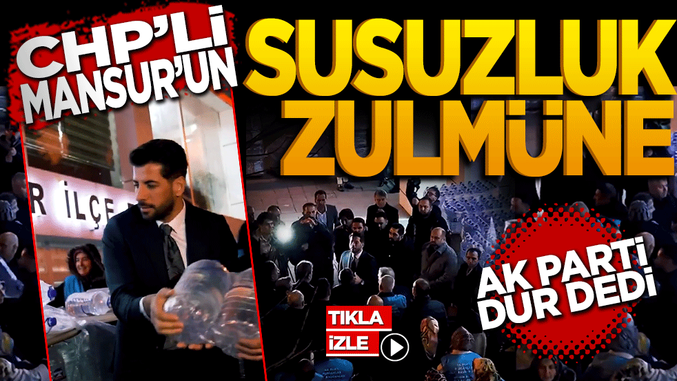 CHP’li Yavaş’ın susuzluk zulmüne Ak Parti dur dedi