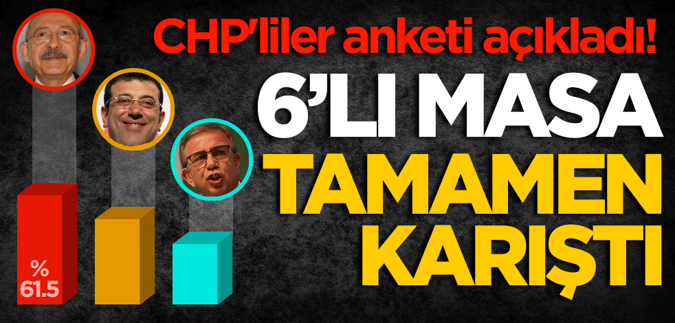 CHP’liler anketi açıkladı! 6’lı masa tamamen karıştı