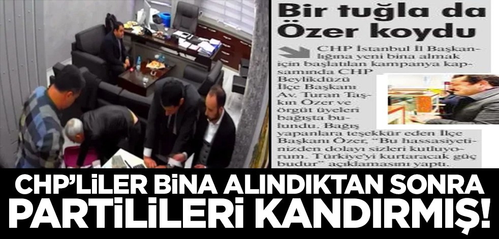 CHP'liler bina satın alındıktan sonra partililerini kandırmış!