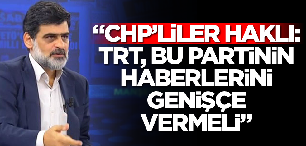 CHP’liler haklı: TRT, bu partinin haberlerini genişçe vermeli!