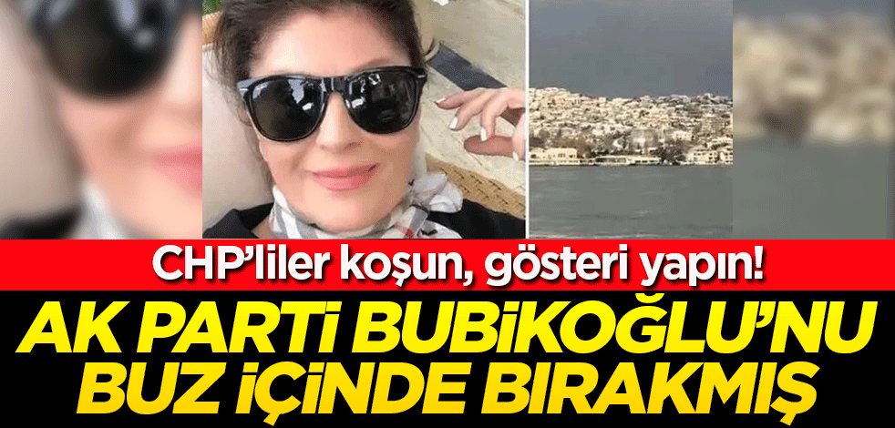 CHP'liler koşun, gösteri yapın! AK Parti Gülşen Bübikoğlu'nu buzun içine mahkum etmiş...